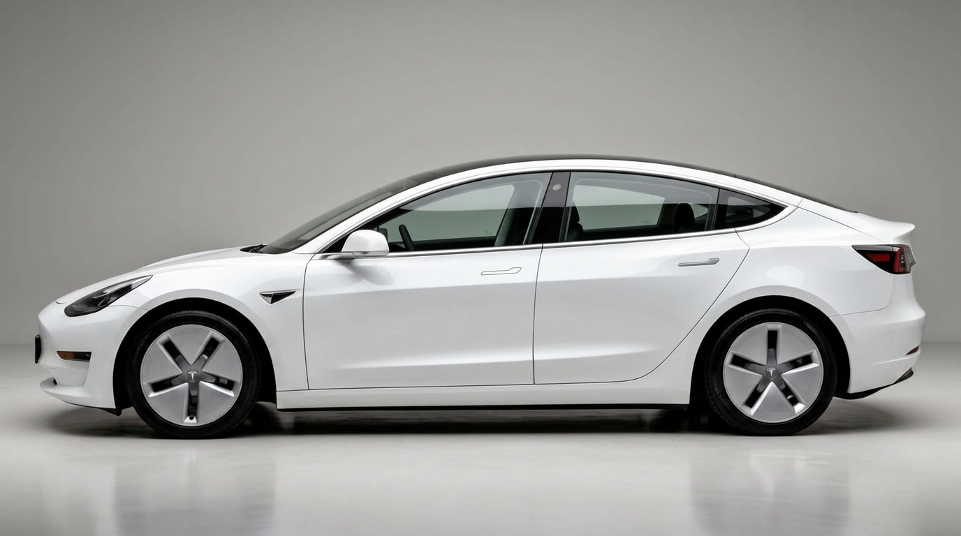 Tesla after PPF — pristine paint